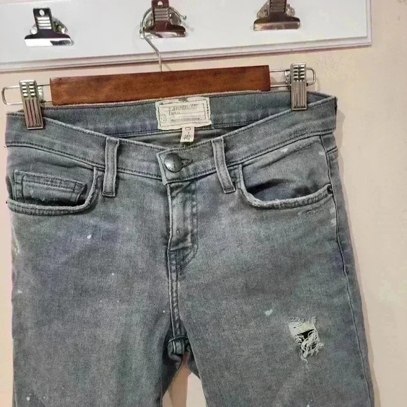 P5051 current Elliot paint splatter  / ripped jeans size 26/0 - Picture 3 of 8